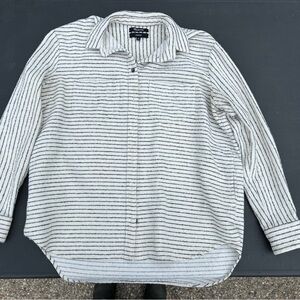 Madewell Sunday shirt, striped flannel